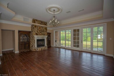Great Room with Sliding Doors Leading to Back Yard