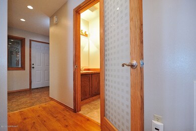 Powder Room with Custom Door