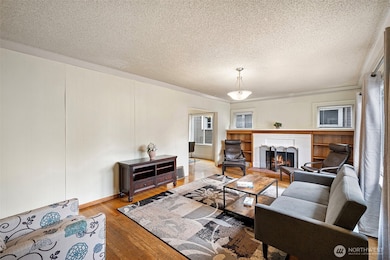 enter on the main floor through living room