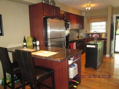 Kitchen Bar with Built in Shelving and C