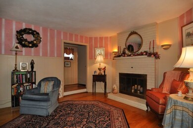 Living room with fireplace