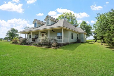 This rear view of the home highlights the spacious