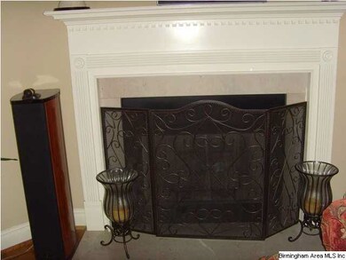 Fireplace in Den
