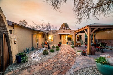 Tranquil front courtyard