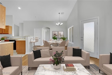 Virtually Staged - Great room, arched walkways, li