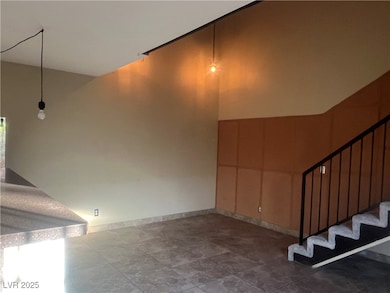 Stairway with baseboards