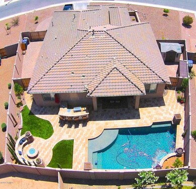 Aerial of Backyard