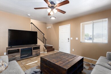 Living Room & Staircase Upstairs
