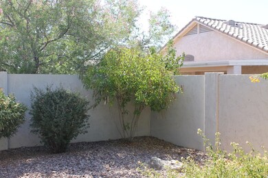 Back yard fencing with stuccoed finish