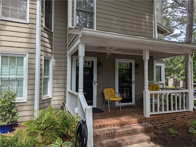 View of front porch