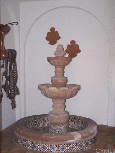 Spanish Style Fountain at Entrance