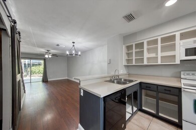 Kitchen Living and dining room view
