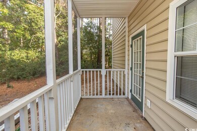 Balcony with a porch