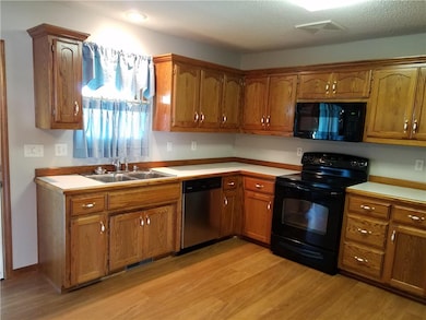 Lots of light in the kitchen