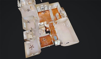 Dollhouse overhead of the entire house