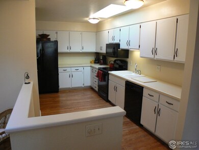 Kitchen with skylight
