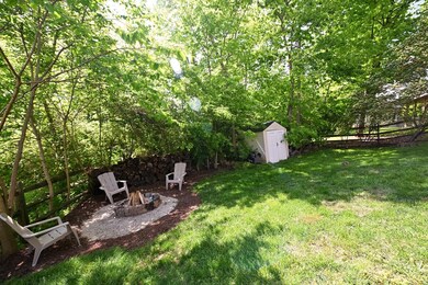 Fenced, private and level back yard!