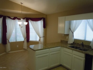Kitchen with bay window