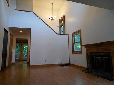 Living Room. The ceilings travel all the way to th