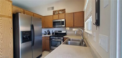 Kitchen with stainless steel appliances