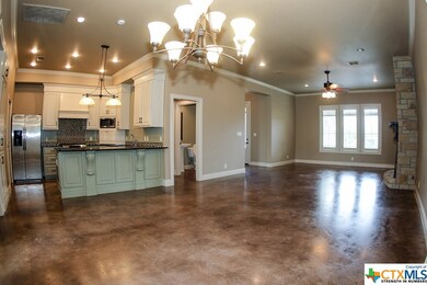 Large open living, dining, kitchen area