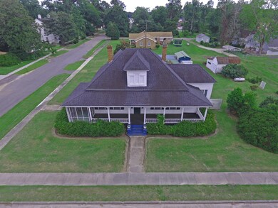 Aerial of Cameron house front