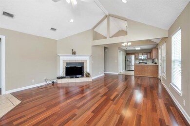 Living Room, Dining & Kitchen