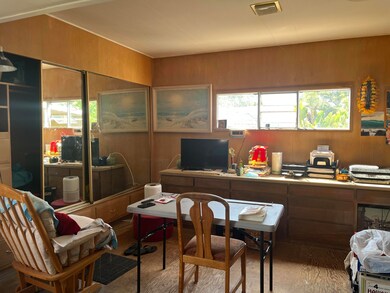 Bedroom office area