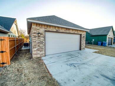 Garage with central air condition unit