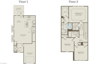 Floor Plan Level 1 and 2
