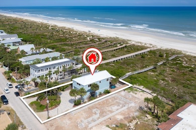 Bird's eye view of unending shoreline