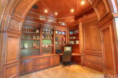 Exquisite office with custom cabinetry