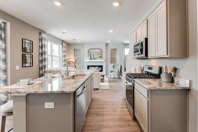 Space and function present in the designer kitchen. *Staged Model photo, actual selections and options may vary.