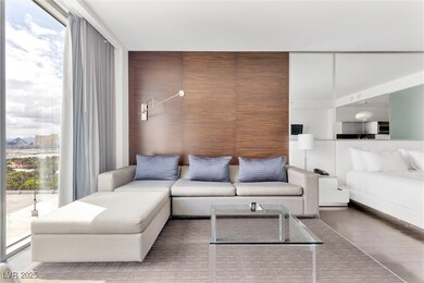 Living room with wood finished floors