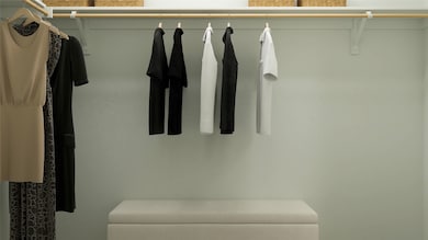 View of spacious closet