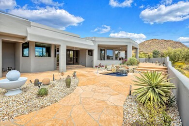 Backyard with mountain views