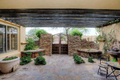 Courtyard view from front door