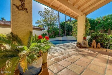 Sheridan tiled back covered patio with m
