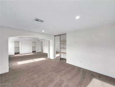 master retreat with new LED lights, ceiling fan pr