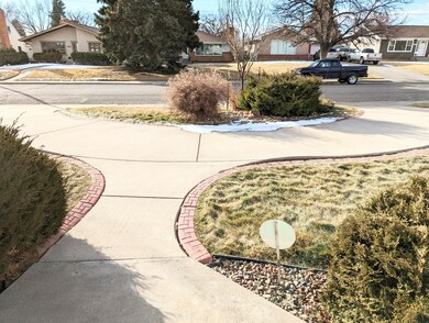 Curved drive from front door