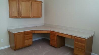 BUILT IN DESK IN OFFICE