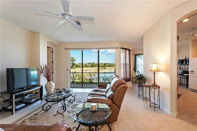 Views to the oversize lanai and lake from the livi