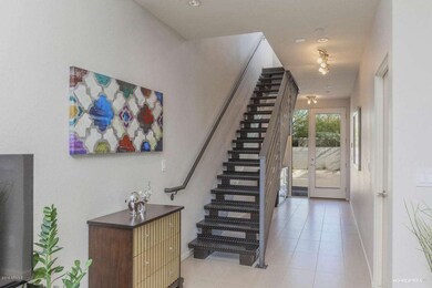 Open stairway to second level