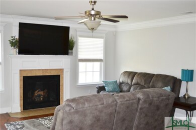 Great room with gas fireplace