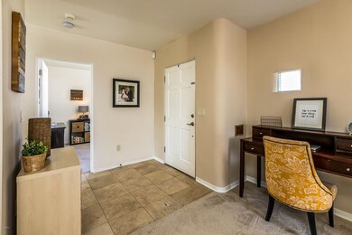 entry with curved wall