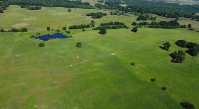 Aerial view of a nearby body of water