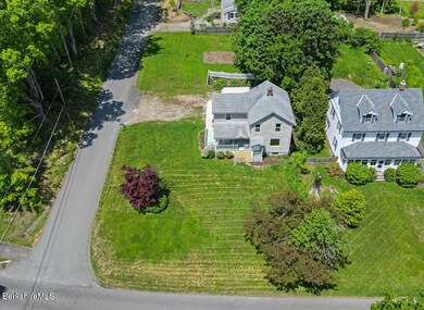 Aerial view of the lot