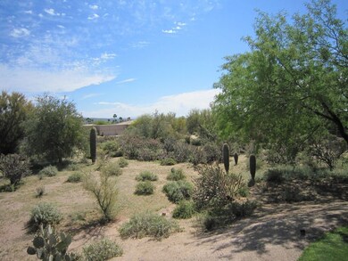 View from golf course at lot