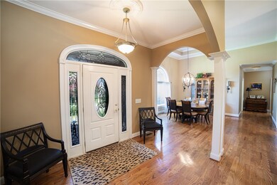 Foyer and dining room