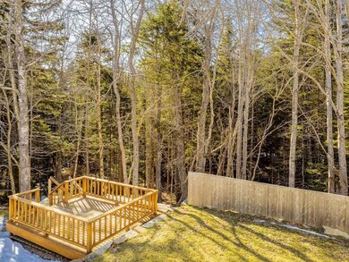 A deck overlooks Acadia National...